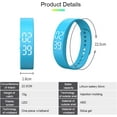 thumbnail image 6 of Non-Bluetooth Fitness Tracker Watch Pedometer Digital Step Counter Calorie Counter Distance Activity Tracker Alarm LED Fitness Watch IP65 Water Resistance, 6 of 6