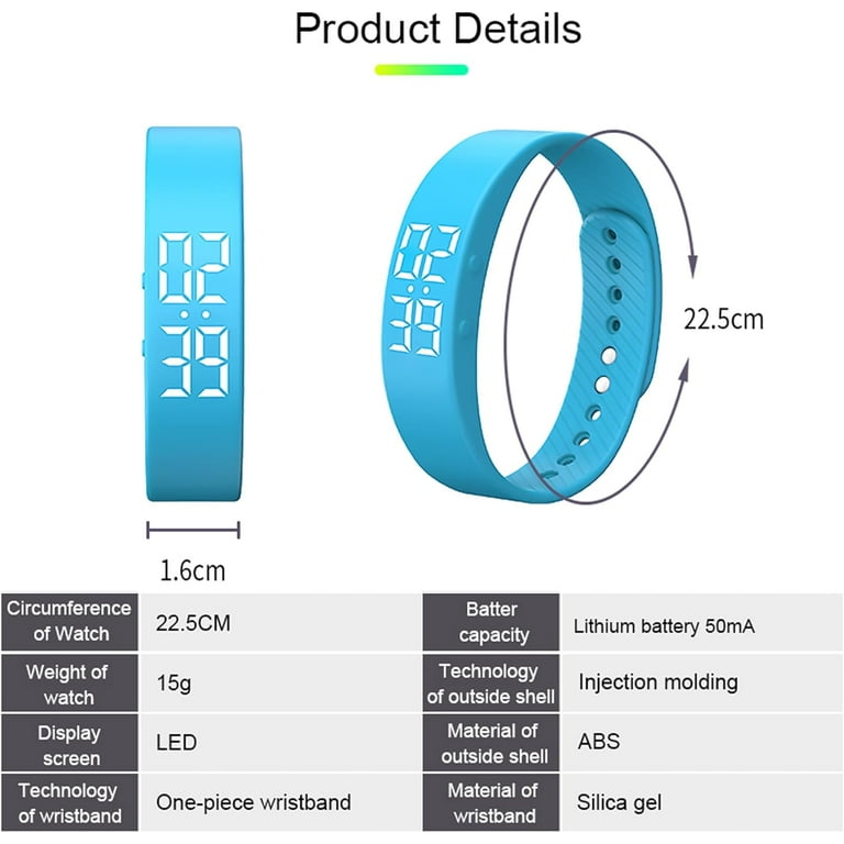 Non-Bluetooth Fitness Tracker Watch Pedometer Digital Step Counter