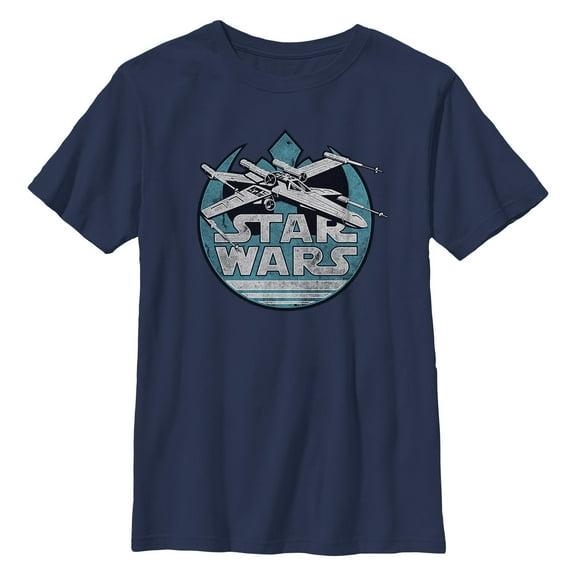 Boy's Star Wars: A New Hope X-Wing Fighter Logo Graphic T-Shirt