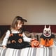 thumbnail image 3 of Calabaza de Halloween Funky vestido de dos piezas para cachorros Fiesta de perros Camisa de chaleco para mascotas de dos piezas Disfraz de gato festivoM, 3 of 5