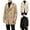 Khaki, variant on Mens Classic Pea Coat Notched Collar Double Breasted Slim Fit Fall Winter Warm Lightweight Trench Coats Khaki