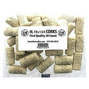 FastRack Home Brew Ohio #8 Straight Corks, 7/8" x 1-3/4" (Pack of 30), Multi