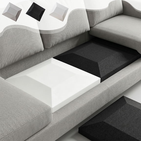 Msgweeeg Couch Cushions Couch Cushion Replacement High Density Trapezoid Foam Sofa Cushion Support Insert for Sagging Seat Pads Comfortable Upgrade for Chairs Sofas Lounges