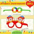 thumbnail image 2 of 24 Paper Circus Party Decorations Carnival Glasses Craft Carnival Photo Booth Props Clown Birthday Baby Shower Supplies, 2 of 6