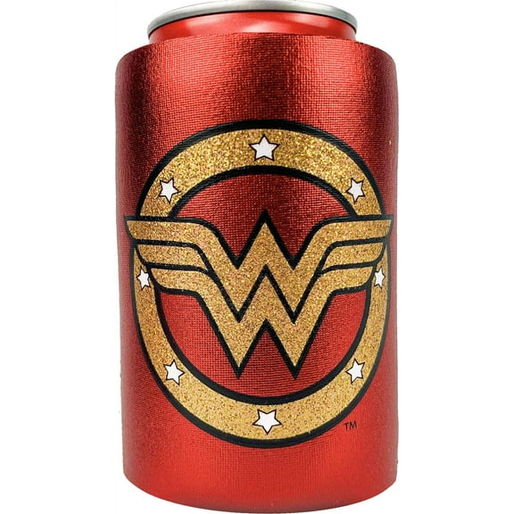 Spoontiques Wonder Woman Can Coolers, One size, Red