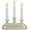 Silver, variant on Xodus Innovations FPC1330B 10 in. Dual Color LED Battery Operated 3 Candelabra Base with Dusk to Dawn Sensor, Brass/Gold