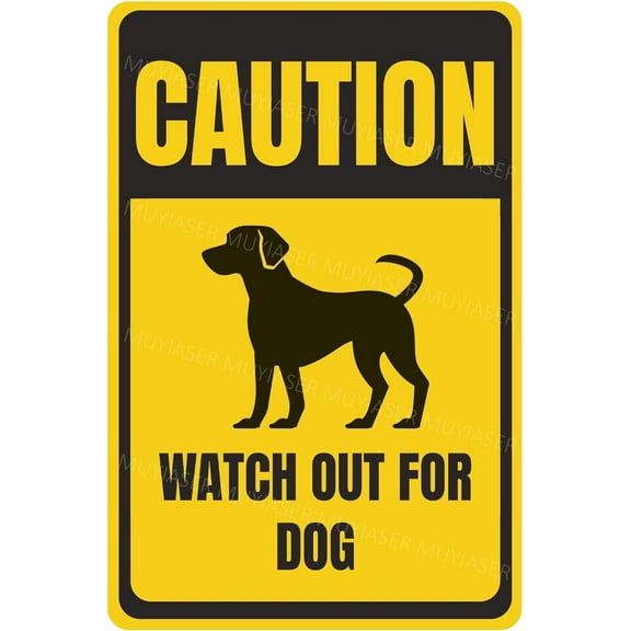 Caution Watch Out For Dog Sign You Have Been Warned Aluminum Metal Tin Signs Door Sign Warning Sign For Zoo Fence Gate Yard Home Wall Decor 8x12 Inch