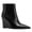 Black, variant on Women's Pointed Toe Ankle Boots High Wedge Heels with Side Zipper Fashion Dressy Booties Basic Daily Outfit Shoes Size 4 Green