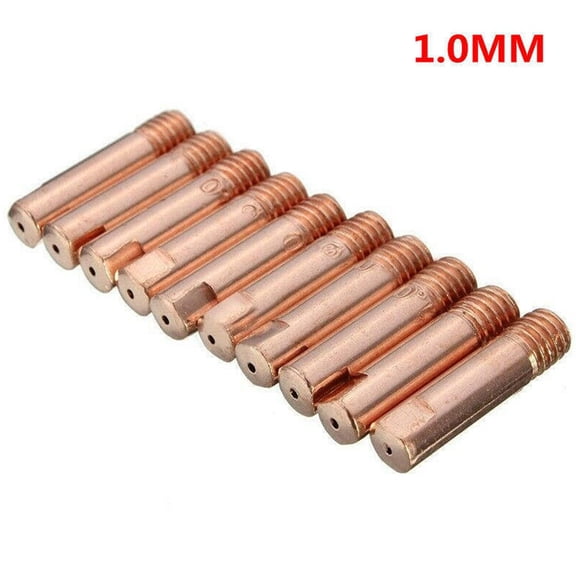 Efficient Wire Feeding Mb 15Ak Mig Mag Welding Torch Contact Tip M6 Copper Gas Nozzle 0 6Mm/0 8Mm/1 0Mm/1 2Mm (Pack Of 10)