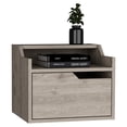 thumbnail image 4 of Gray Nightstand, Floating With Copious Storage Capacity Modern Unlimited Drawer, 4 of 4