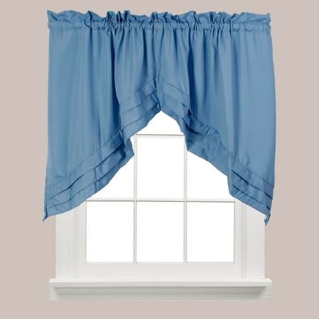 Holden Smoke blue kitchen curtain swag
