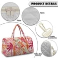 thumbnail image 7 of Garronmavis Tropical Palm Print Large Quilted Duffle Bag for Women, Weekender Overnight Bag Carry On Travel Tote Gym Dance Bag with Zipper Pockets, 7 of 7