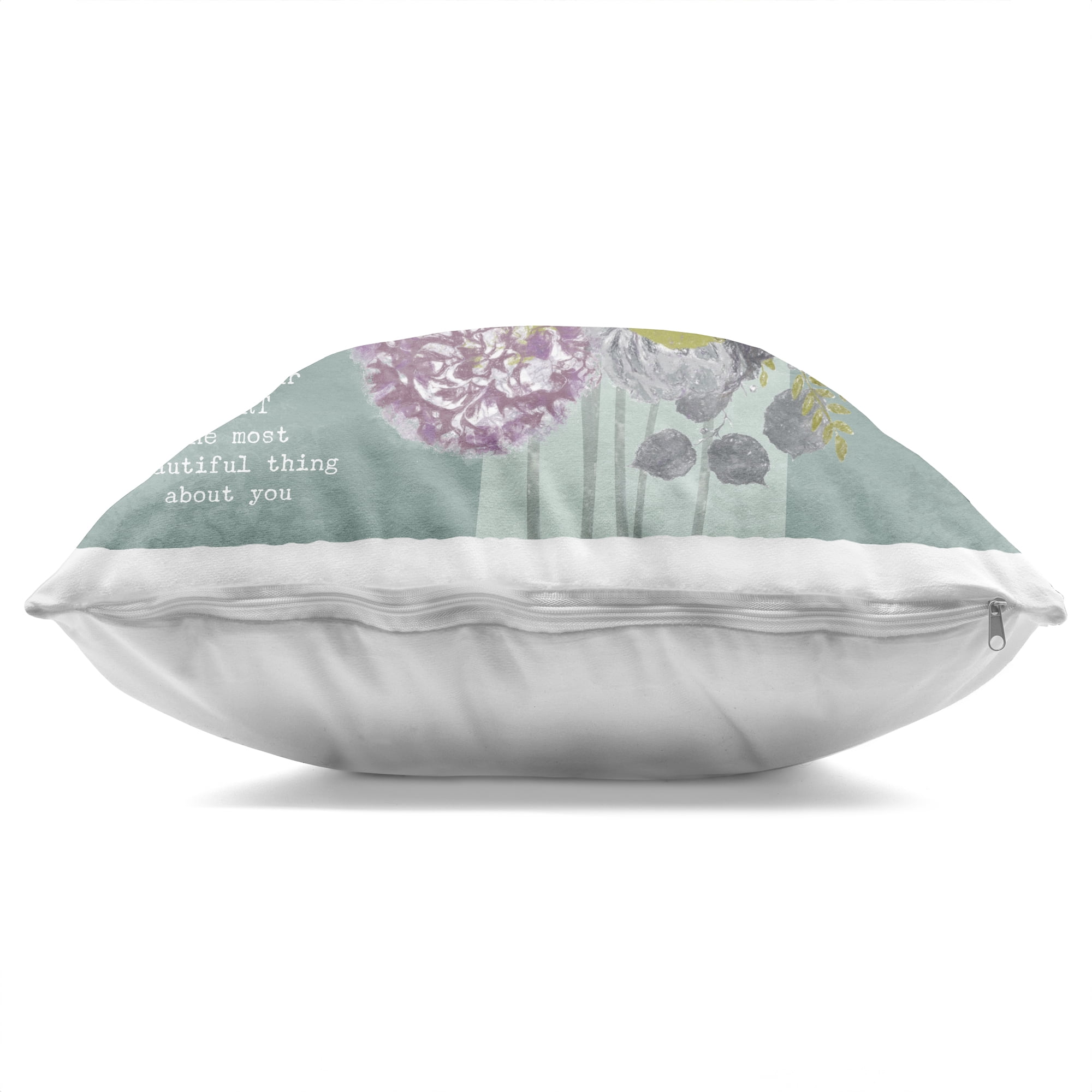 Stupell Industries Most Beautiful Thing Florals Decorative Printed Throw Pillow, design by Suzanne Nicoll, 18 x 7 x 18
