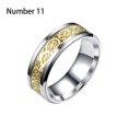 thumbnail image 2 of Minnieouse Anillo para hombre, joyería de mano portátil chapada en acero inoxidable, decoración de vestimenta informal, círculo, regalo para Ropa, zapatos y accesorios Miscelánea Oro Talla 11, 2 of 6