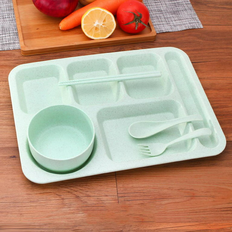 Cabilock Serving Plate Food Divided Tray Divided Serving Dishes Food  Serving Tray Plate Portion Control Plate Kids Trays for Eating Diet Plate
