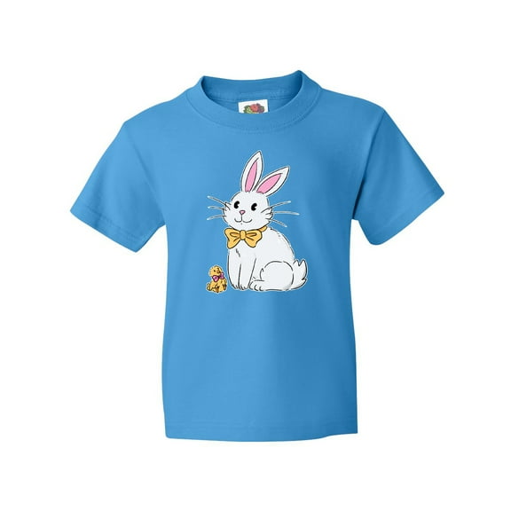 Inktastic Easter Cute Bunny and Chick Youth T-Shirt