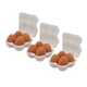 thumbnail image 2 of Bandeja para huevos en miniatura para casa de muñecas, realista, 1:12, accesorios prácticos para casa de muñecas, huevo Blanco, 2 of 9