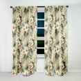 thumbnail image 2 of Designart "Vintage Blue Manor Blooms" Floral Blackout Curtain Panels, 2 of 4