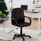 thumbnail image 2 of Silla de Oficina Costway PVC Altura Regulable Negro, 2 of 5