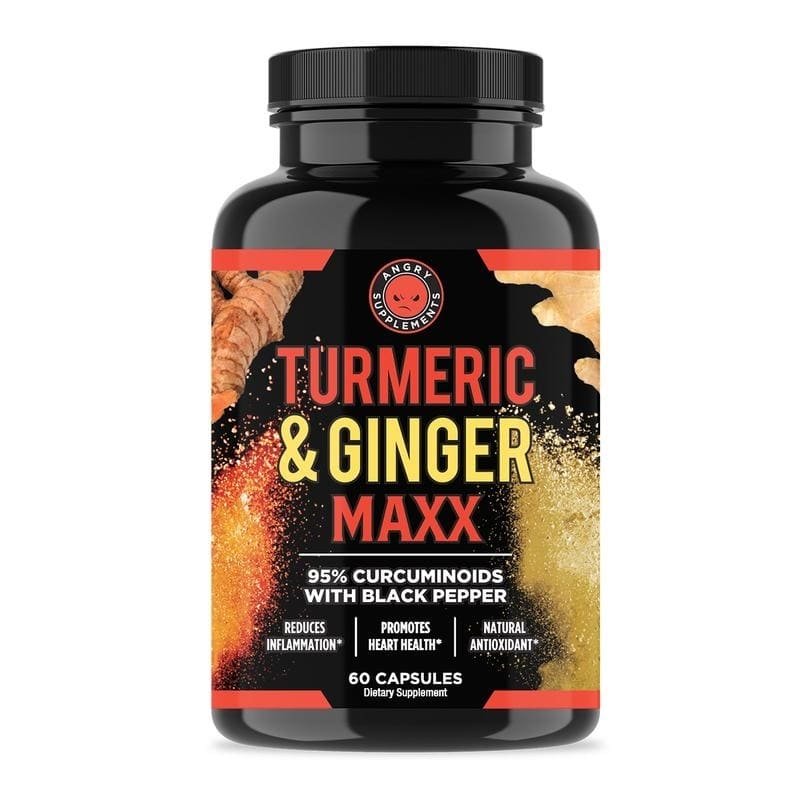 Angry Supplements Turmeric And Ginger Maxx 60 Count