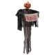thumbnail image 2 of Decorar Lámpara colgante de inducción fantasma, decoración de calabaza embrujada de terror con letrero de advertencia Yulucky, 2 of 9