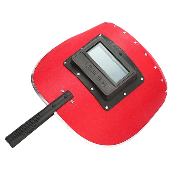 Máscara de soldadura con pantalla de mano, equipo protector, cómodo equipo de protección resistente al calor con protector facial de lente de vidrio