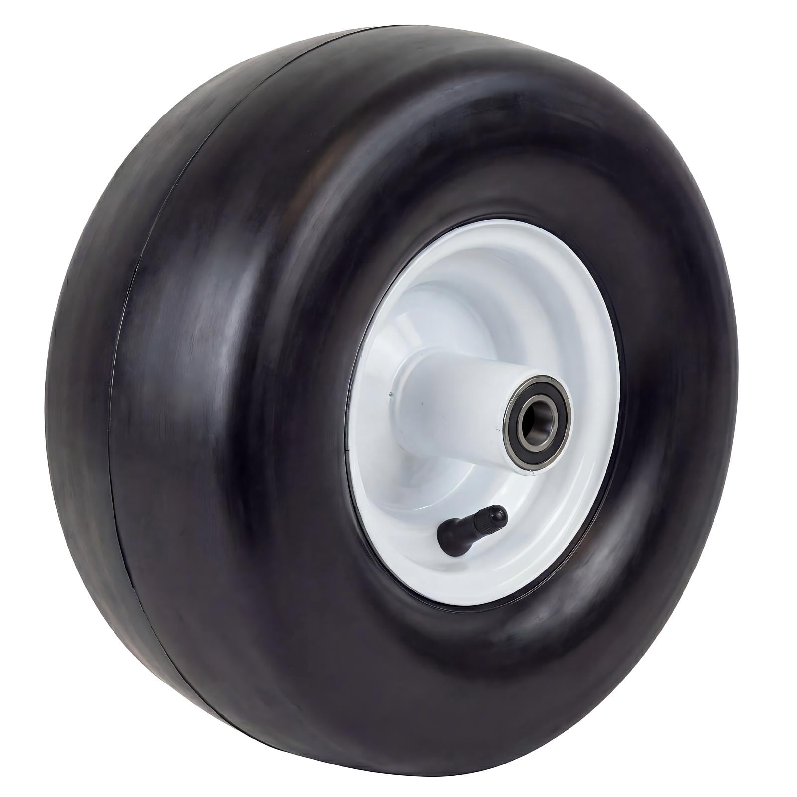 Hi-Run 2 Set SU19 11X4.00-5 4PR Front Lawn & Garden Tire on 5X3 White Rim Assembly with 5/8" Bushing