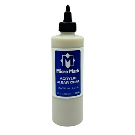 Micro-Mark Clear Coat Acrylic Paint, 8oz