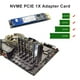 thumbnail image 5 of Adaptador PCIE a M2 NVMe SSD M2 PCIE X1 Riser PCI-E M Key Connector para computadora portátil, 5 of 9