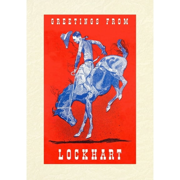 Vintage Lined Notebook Greetings from Lockhart, (Paperback)