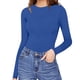 thumbnail image 1 of Gibobby Bodysuit Shapewear con Control de Barriga Body de manga larga con cuello Rojoondo para mujer Cómodo la Tops Trajes de cuerpo sexy Ropa de mujer (Azul, L), 1 of 4