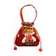 thumbnail image 1 of Bolsa de regalo de Navidad, bolsa de regalo con cordón, portátil, reutilizable, bonita, para fiestas de Navidad, bolso de mano, decoración navideña Muñeco de nieve, 1 of 8