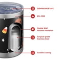 thumbnail image 4 of 12oz Tumblers Halloween Pumpkin Skull Pattern Vacuum Insulated Stainless Steel Travel Tumbler Cups Mug with Lid and Straw for Beer,Coffee,Beverages with Cleaning Brush for Cold & Hot Drinks, 4 of 5