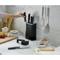 thumbnail image 3 of Joseph Joseph Elevate Knives Slimblock 5-Piece Knife Set with Ceramic Sharpener - Black, 3 of 5