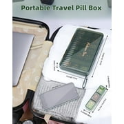 Pill Organizer 3 Times A Day, 7 Day Pill Box 3x A Day Weekly Medicine Box Organizer with 7 Separate Containers, Portable Daily Pill Case for Vitamin Fish Oil Supplement
