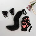 thumbnail image 1 of Juego de orejas y cola de gato Fernando Negro, 1 of 8