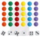 thumbnail image 2 of Juego de mesa Wahoo de gran tamaño de 20 mm, 30 canicas de repuesto, 5 de cada uno de los 6 colores, 6 dados y una bolsa de juego para el juego de mesa Wahoo Aggravation, 2 of 5