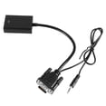 thumbnail image 2 of Cable adaptador convertidor VGA a HDMI Ticfox Señal analógica de línea de Audio y video Digital HD 1080P, 2 of 10