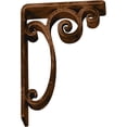 thumbnail image 6 of Ekena Millwork 2"W x 5 1/2"D x 8"H Avery Wrought Iron Bracket, (Triple center brace), Antiqued Bronze, 6 of 10