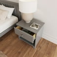 thumbnail image 5 of Plank+Beam Solid Wood Nightstand with 1 Drawer for Bedroom, 5 of 10