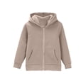 thumbnail image 3 of Girls Hoodie Jacket Sweatshirt Boys Zip up Long Sleeve Casual Crop Sweatshirts with Pockets Kids Fall Solid Fashion Jackets, 3 of 9