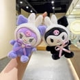 thumbnail image 3 of 37 estilos de juguetes de peluche de la serie Sanrio Kuromi Cinnamoroll My Melody llavero colgante muñecos suaves de dibujos animados regalos de cumpleaños para bebés, CHINA, J4-14cm, CHINA, J4-14cm, 3 of 5