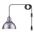 thumbnail image 1 of Ceiling Light Plug In Dining Room Metal Silver Bamboo Pendant Light Hanging Lamps That Plug Into Wall Outlet, 1 of 4