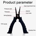 thumbnail image 4 of KUFptva Nonslip Fishing Plier Scissors Rustproof Fishing Line Cutter Stainless Steel Hook Remover Fishing Tool Accessories, 4 of 7