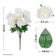 thumbnail image 3 of Ramo de Rosas Grande Finas Flores Artificiales con 7 Botones Color Blanco Fantasias Miguel Art-4565, 3 of 3