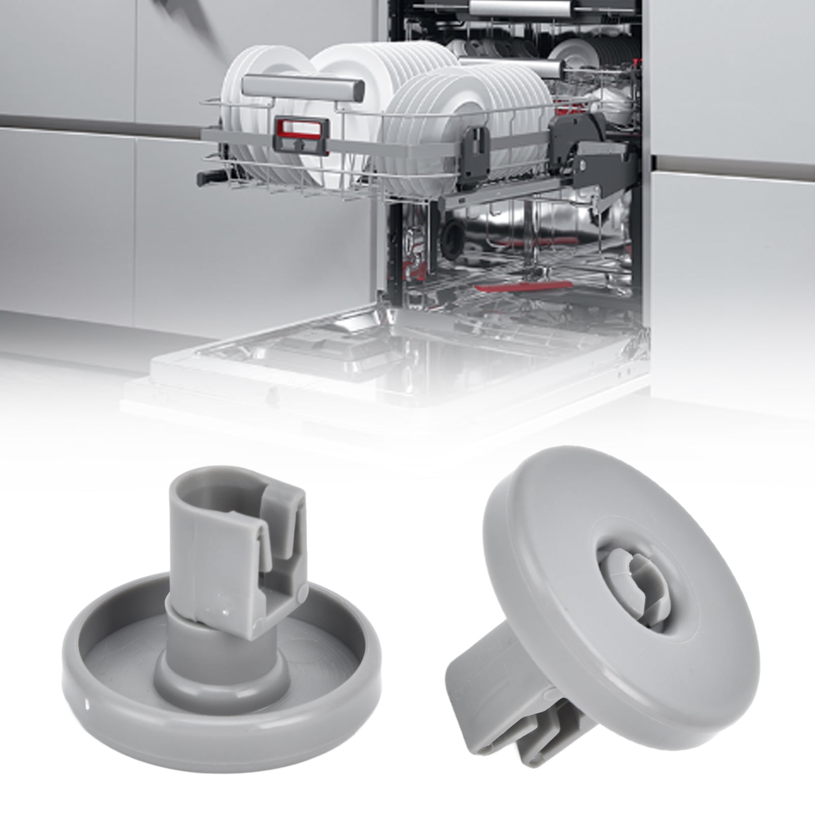 FAGINEY 4PCS 40mm Dishwasher Wheel Replacement PP Dishwasher Lower Rack