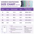 thumbnail image 4 of Zando Women's Soft Loose Short Sleeve Printed Nightgown Pink Cat XL, 4 of 7