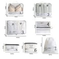 thumbnail image 3 of Travelhouse 7 Pcs Set Packing Cubes for Travel Suitcase Luggage Organizer Bags.White, 3 of 7