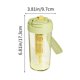 thumbnail image 3 of Vaso de plástico de doble uso con separación de té y agua, taza portátil de alta calidad y botella de agua con gotero., 3 of 6