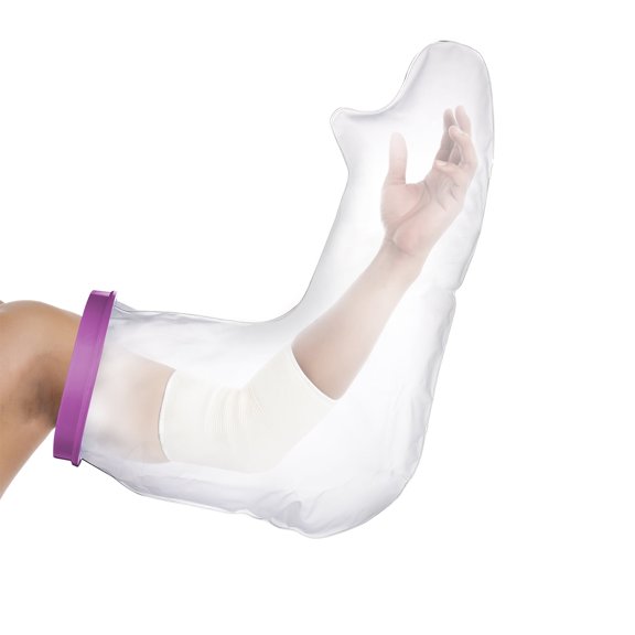 MEDOTS Purple Adult Full Arm Cover Protector for Shower Reusable 100% Waterproof Cast Covers for Shower full arm Tight Seal Keeps Cast and Bandage Dry